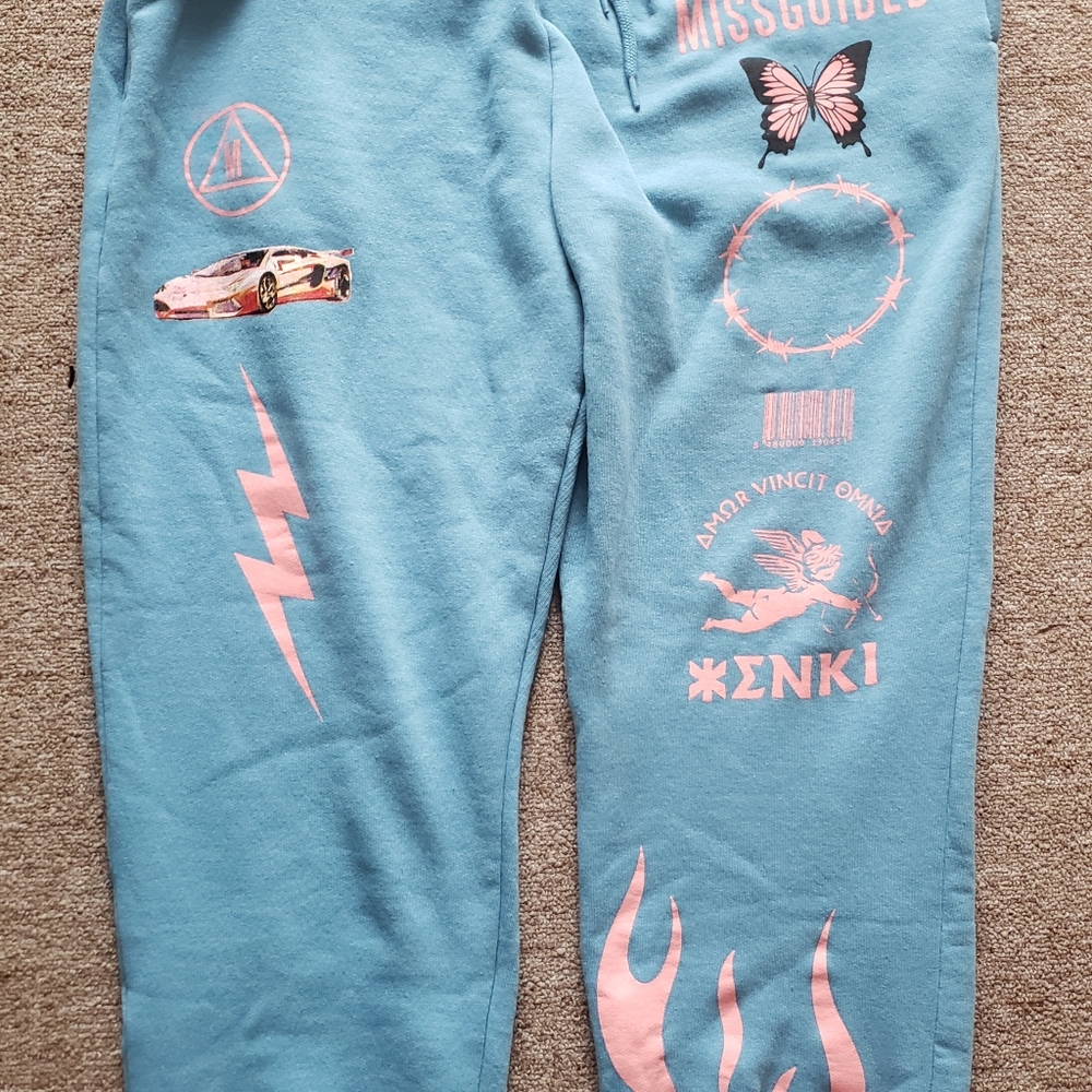 Missguided graphic print joggers